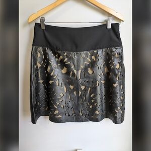 Liviana Conti Leather Skirt Size 44